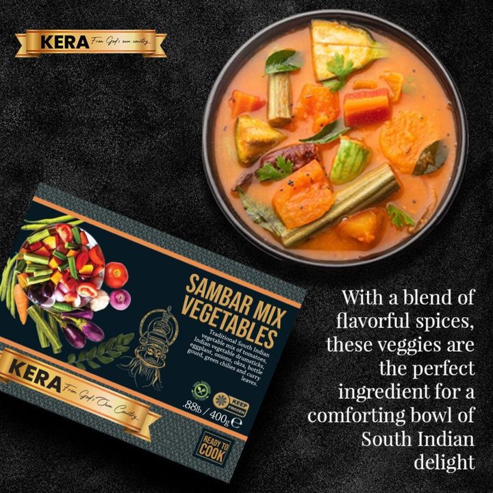 Kera Sambar Mix - Vegetables Cut - 400g